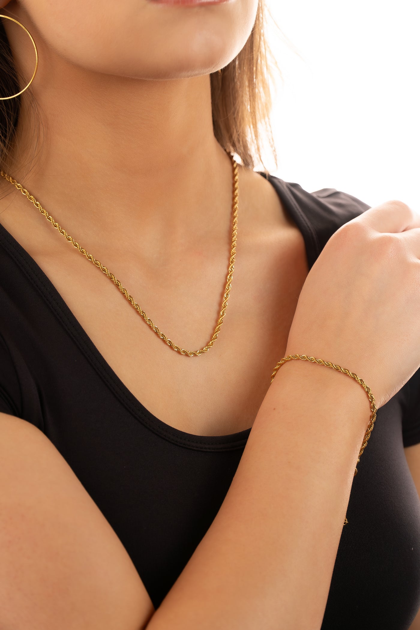 Minimalist 18k Gold Plated Rope Chain - Shop Hey Girl 