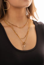 14K Gold Filled Paper Clip Chain Necklace