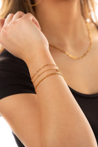 Minimalist Ball Cain 18k Gold Plated Bracelet - Shop Hey Girl 