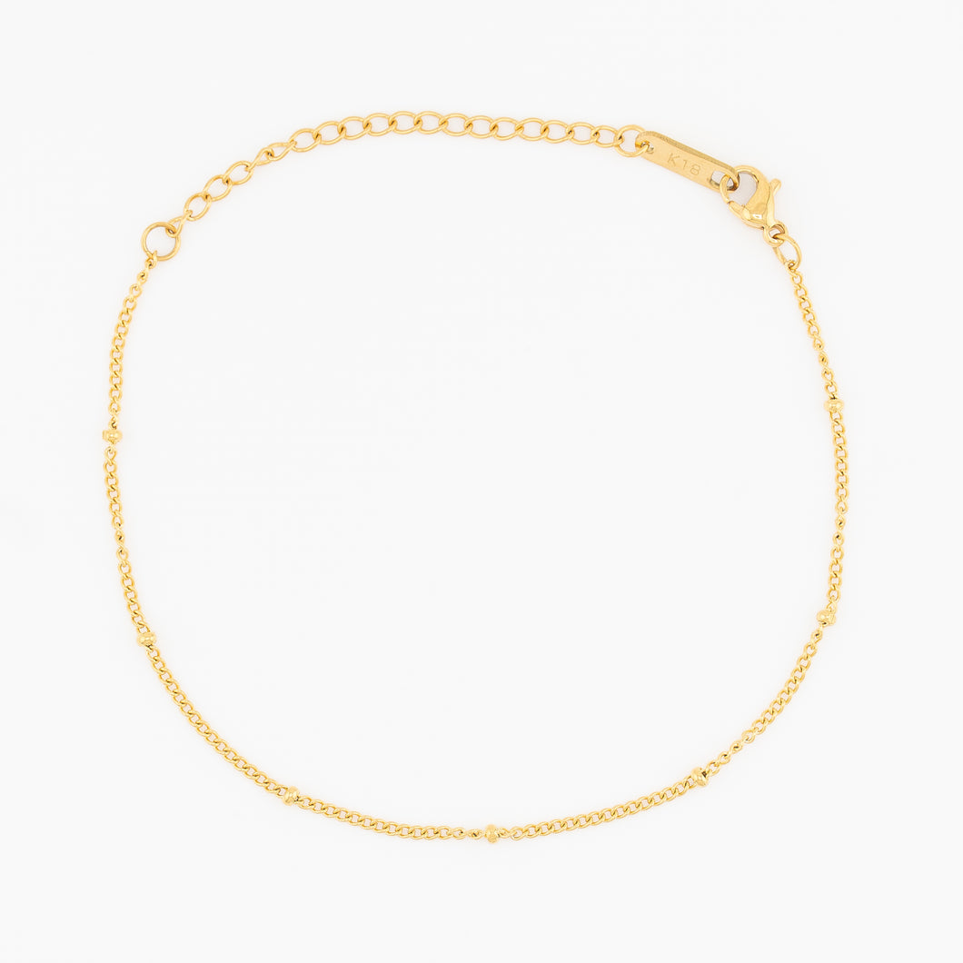 Minimalist Ball Cain 18k Gold Plated Bracelet - Shop Hey Girl 