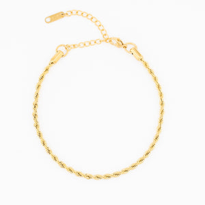 Minimalist 18k Gold Plated Rope Chain