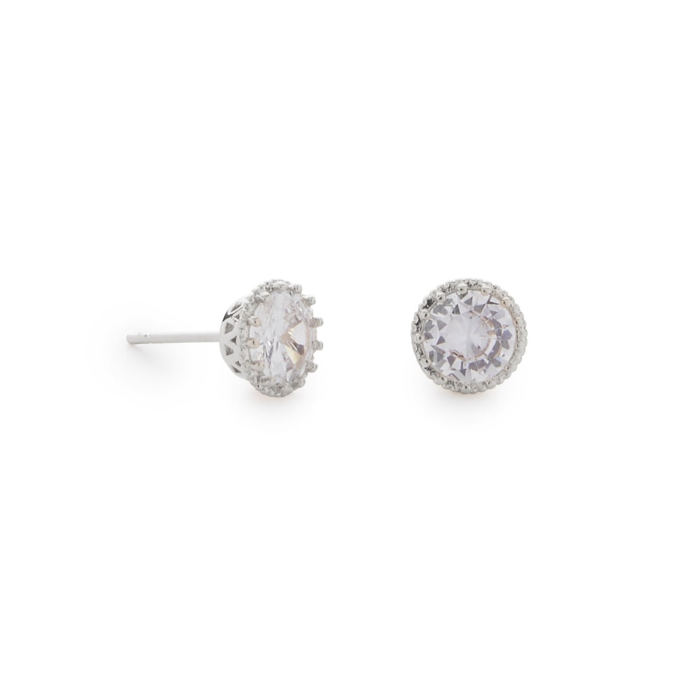 24k diamond studs Clearance