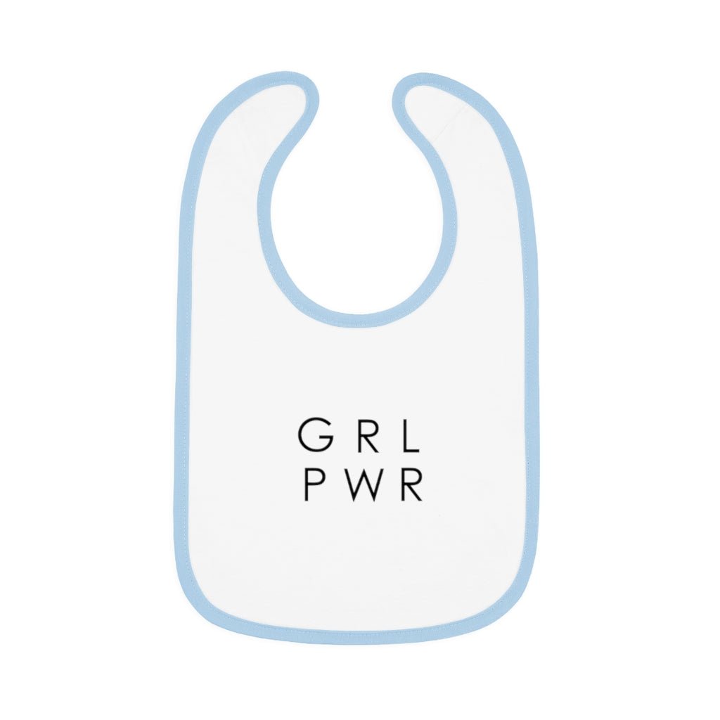 Baby Contrast Trim Jersey Bib - Shop Hey Girl