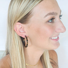 Erin Studded Tortoise Hoops - Shop Hey Girl 